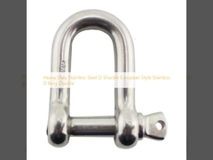 Zware roestvrijstalen D-ketting Europese stijl roestvrijstalen D-ringketting